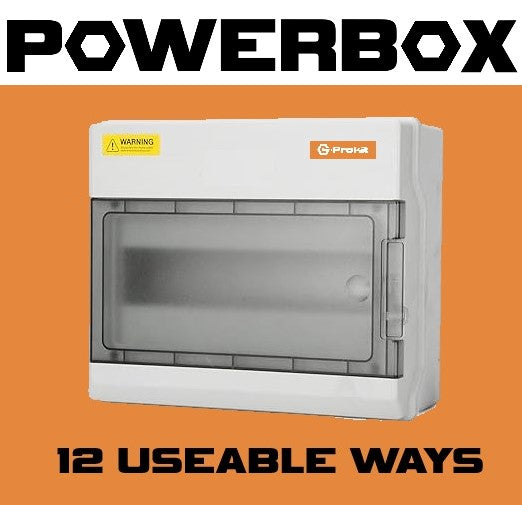 PLASTIC IP65 ENCLOSURE 12 USEABLE WAYS