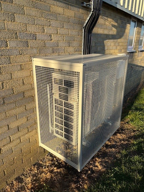 Solar Cage - Steel Mesh Guard Cage for Heat Pumps, Solar Batteries, Inverters, Air Conditioning Units