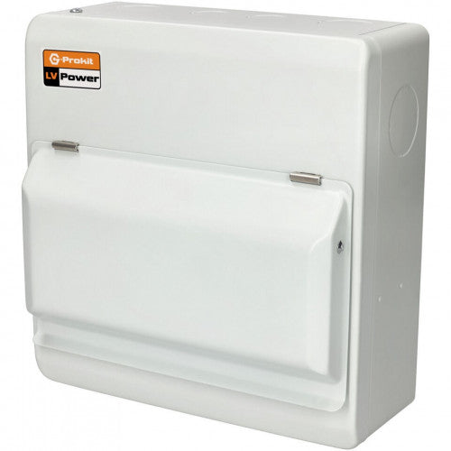 HEAT PUMP POWERBOX IP40 Metal Heat Pump Consumer Unit with 40A Type B RCD, C40 MCB, Type 2 SPD, Main Switch