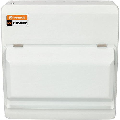 HEAT PUMP POWERBOX IP40 Metal Heat Pump Consumer Unit with 40A Type B RCD, C40 MCB, Type 2 SPD, Main Switch