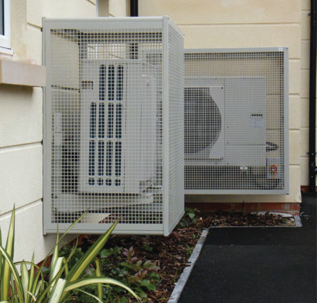 Solar Cage - Steel Mesh Guard Cage for Heat Pumps, Solar Batteries, Inverters, Air Conditioning Units