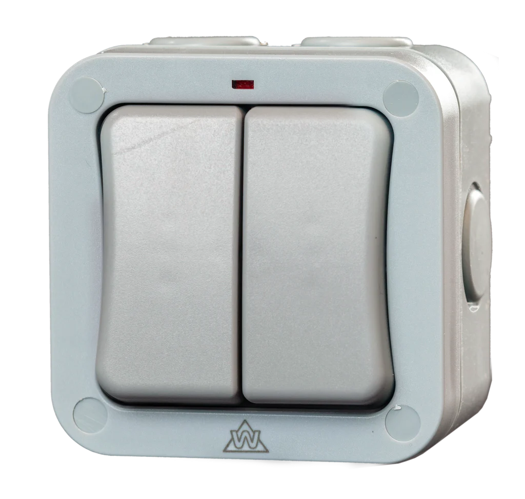 IP66 2 GANG 2 WAY WEATHERPROOF SWITCH