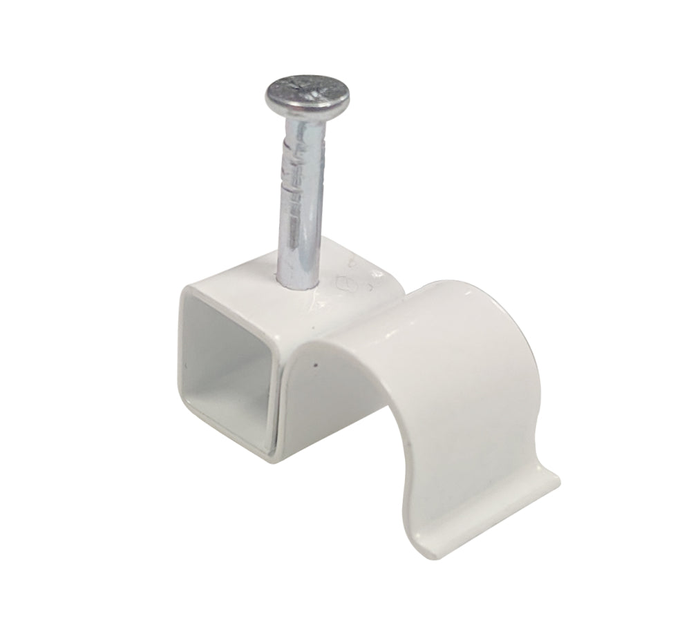 ROUND METAL CABLE CLIPS 8.75MM - BLACK/RED/WHITE