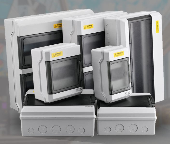 PLASTIC IP65 ENCLOSURE 12 USEABLE WAYS