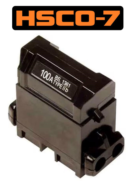 *CLEARANCE* 100A Single Pole House Service Cut-out - Black