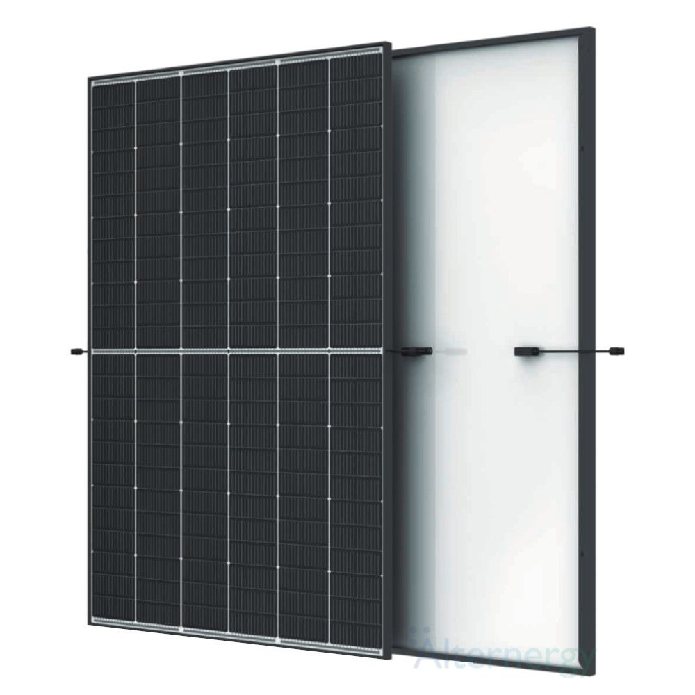 Trina Solar 450W Vertex S+ N-Type TOPCon Monofacial, Dual Glass, Black Frame