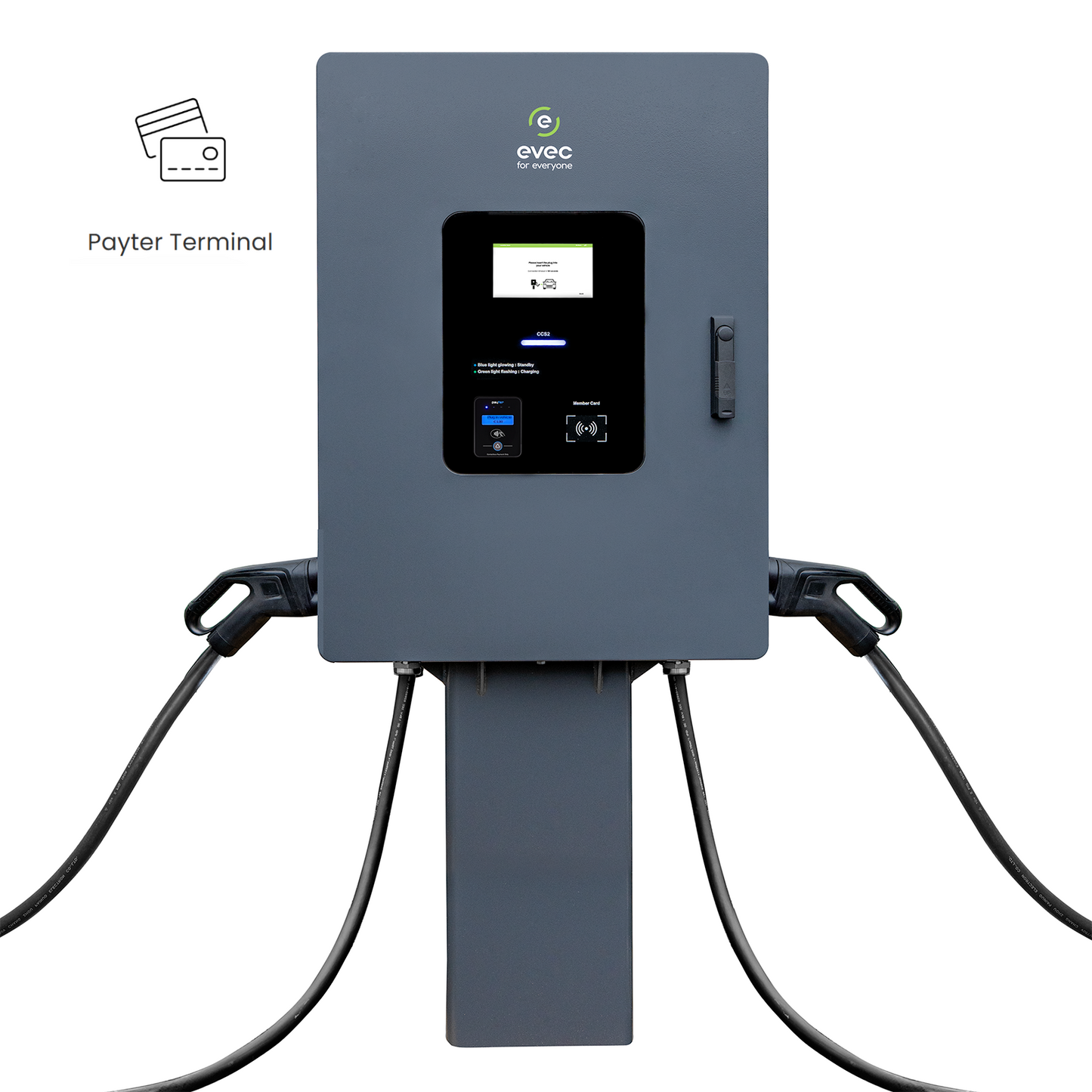 vecBOLT – 40kW DC charger with Payter payment terminal - VEC40DC-DG-1