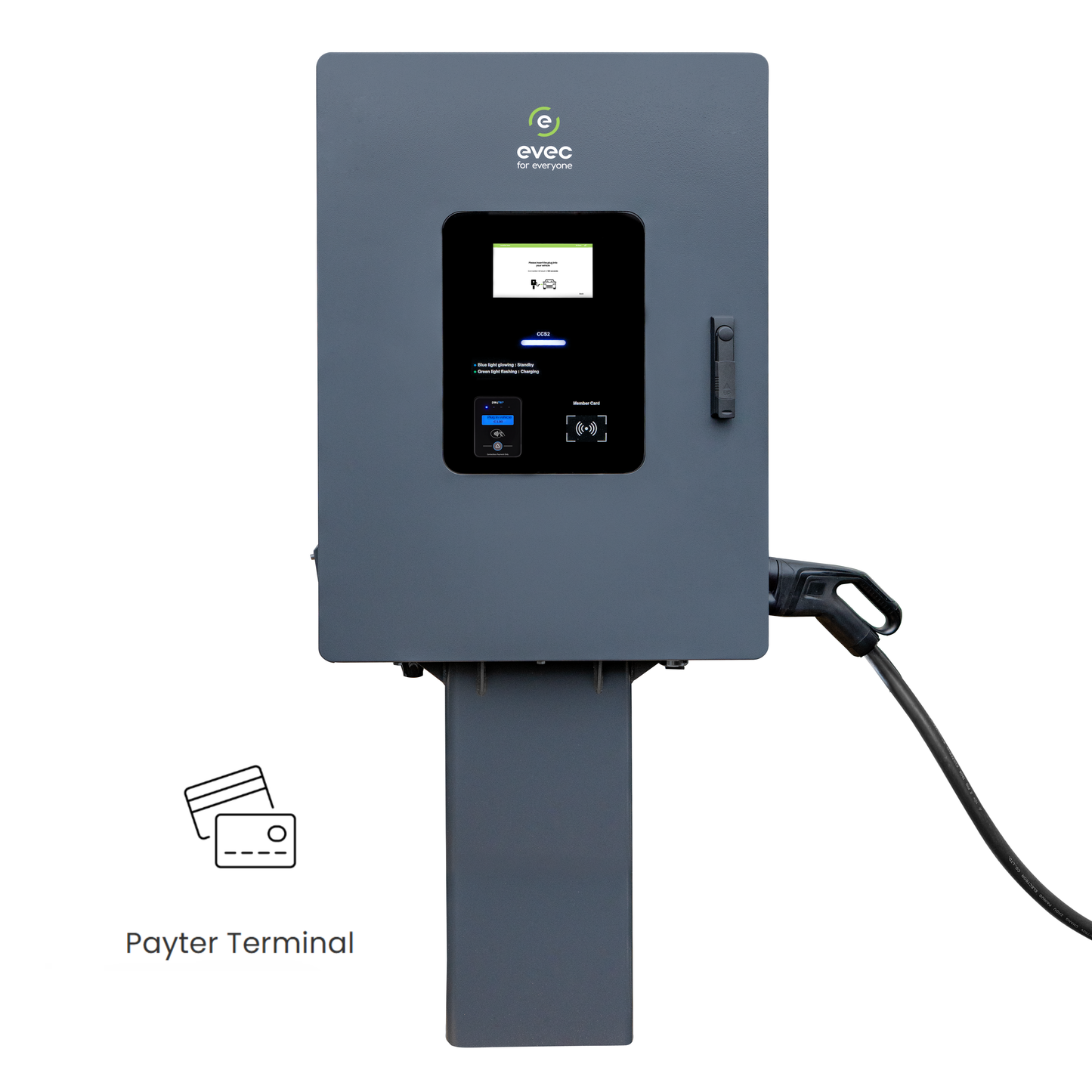 vecBOLT – 40kW DC charger with Payter payment terminal - VEC40DC-S-1