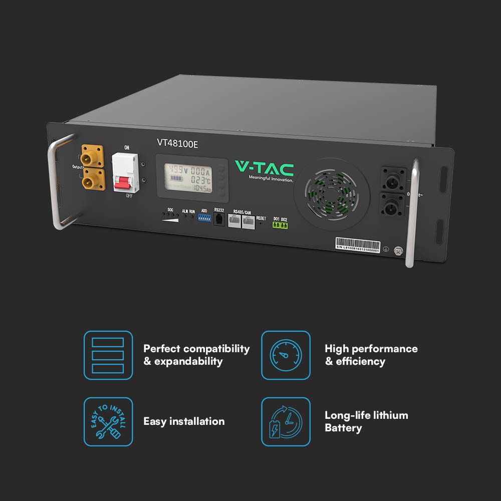 5.12kWh RACK MOUNTED LITHIUM BATTERY HYBRID ENERGY STORAGE SYSTEM