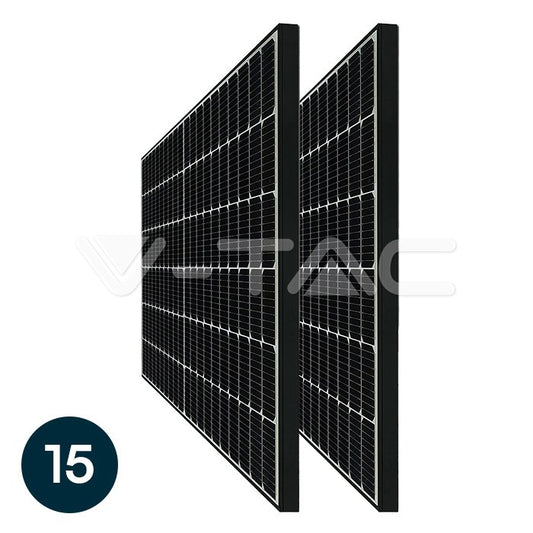 CLEARANCE - 15 panel set - VT-410 410W (6.15KW/SET ) W/1M CABLE HALF MONO SOLAR PANEL,27V (D:1722x1134x35MM) WH-SHEET/BLACK FRAME KIT