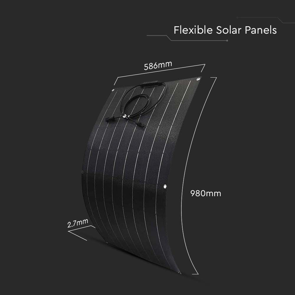 VT-10100 100W FLEXIBLE SOLAR PANEL FOR PORTABLE POWER STATION (980*586*2.7mm)