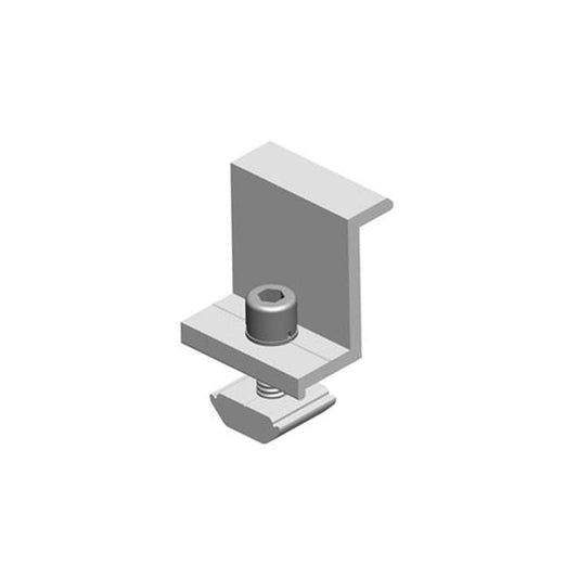 V-TAC 30mm Aluminium End Clamp Silver