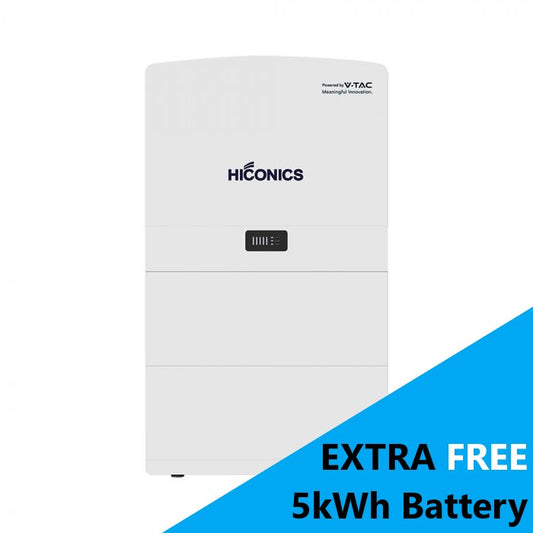 HICONICS 6KW HYBRID INVERTER SINGLE PHASE ALL IN ONE WITH WIFI MODULE AND BATTERY 10kWh