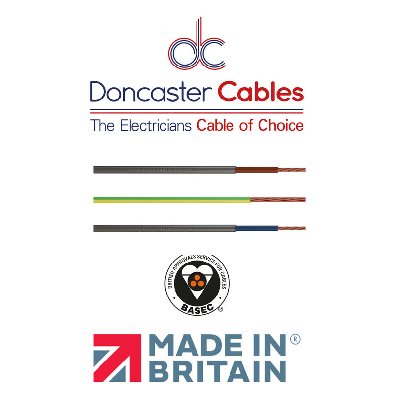 Doncaster Cables Easi-Fit Flexible Meter Tails Kit 25mm2 Coil - 1 metre