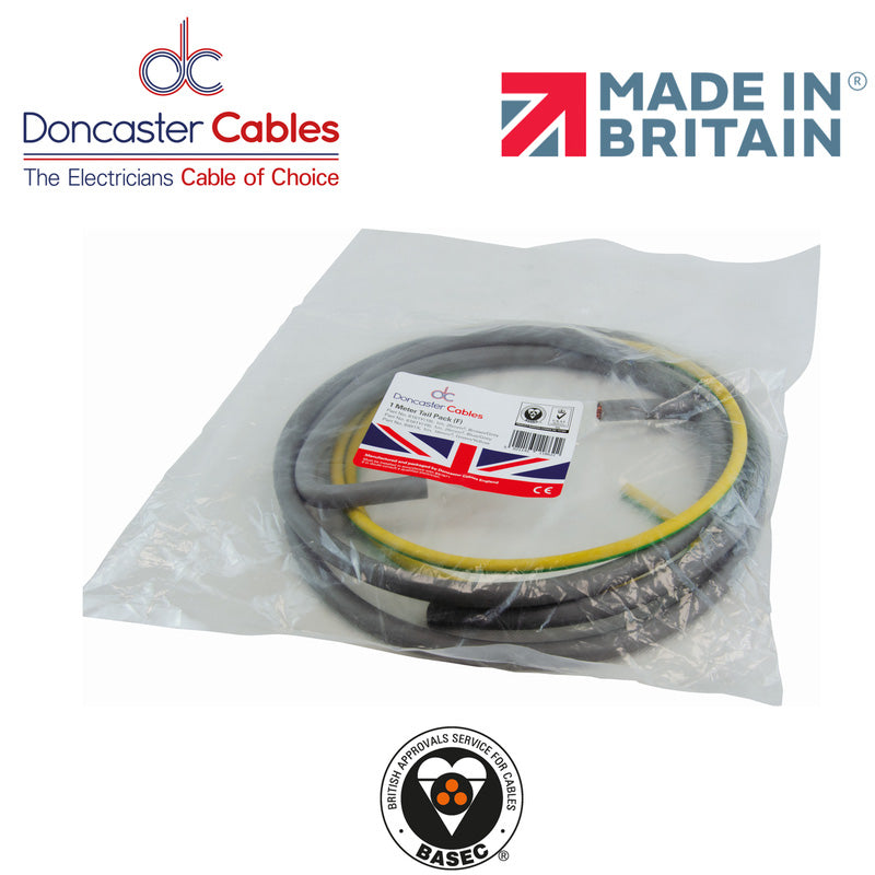 Doncaster Cables Easi-Fit Flexible Meter Tails Kit 25mm2 Coil - 1 metre