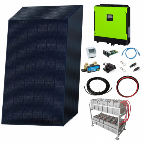 Premium 5.3kW grid-tie self-consumption solar power kit with LG solar ...