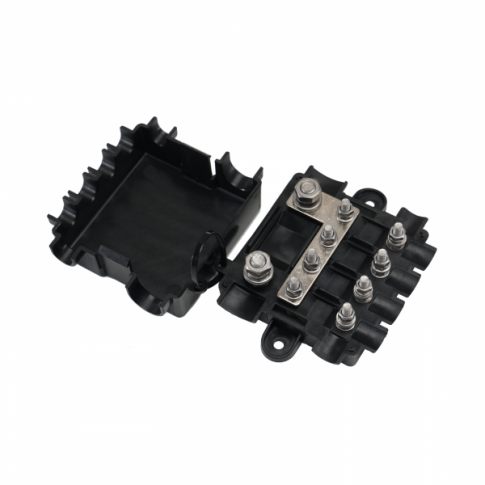 200A 12V/24V/48V fuse holder for 1 x MEGA and 4 x MIDI fuses