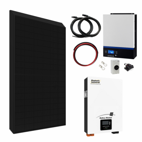 5kW Complete Off-grid Solar Power System with 2.6kW (6 x 430W) Sharp s ...