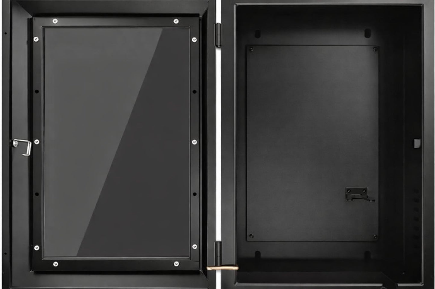 Modubox TM - Black Vented Glass-fronted Enclosure for Solar Power Systems