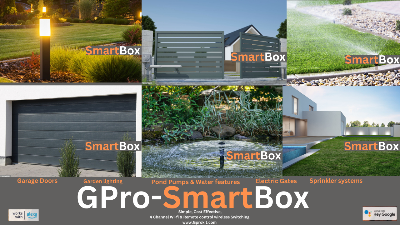 G-Pro Smart-Box 4-channel Wi-fi/Remote Control Wireless Switching IP65