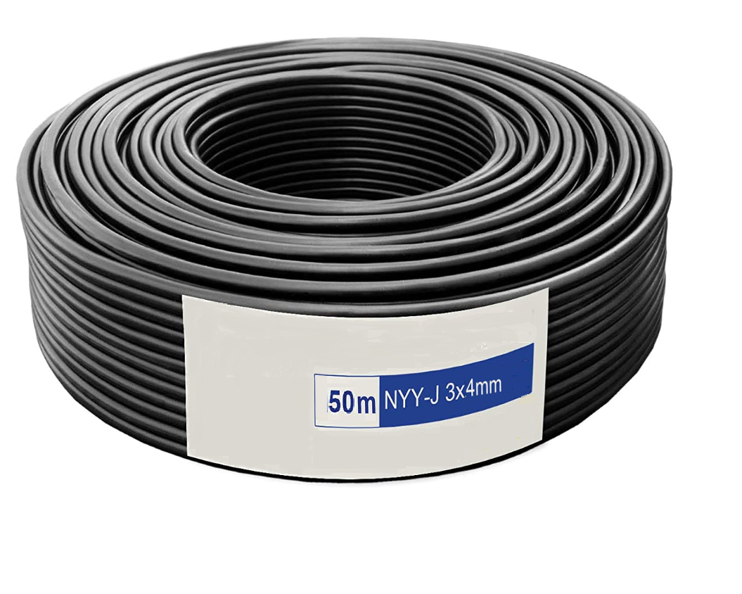 NYY-J underground power cable 3x4mm