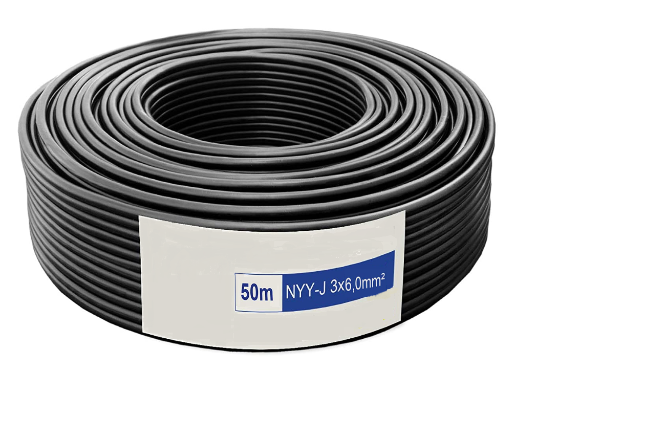 NYY-J underground power cable 3x6mm