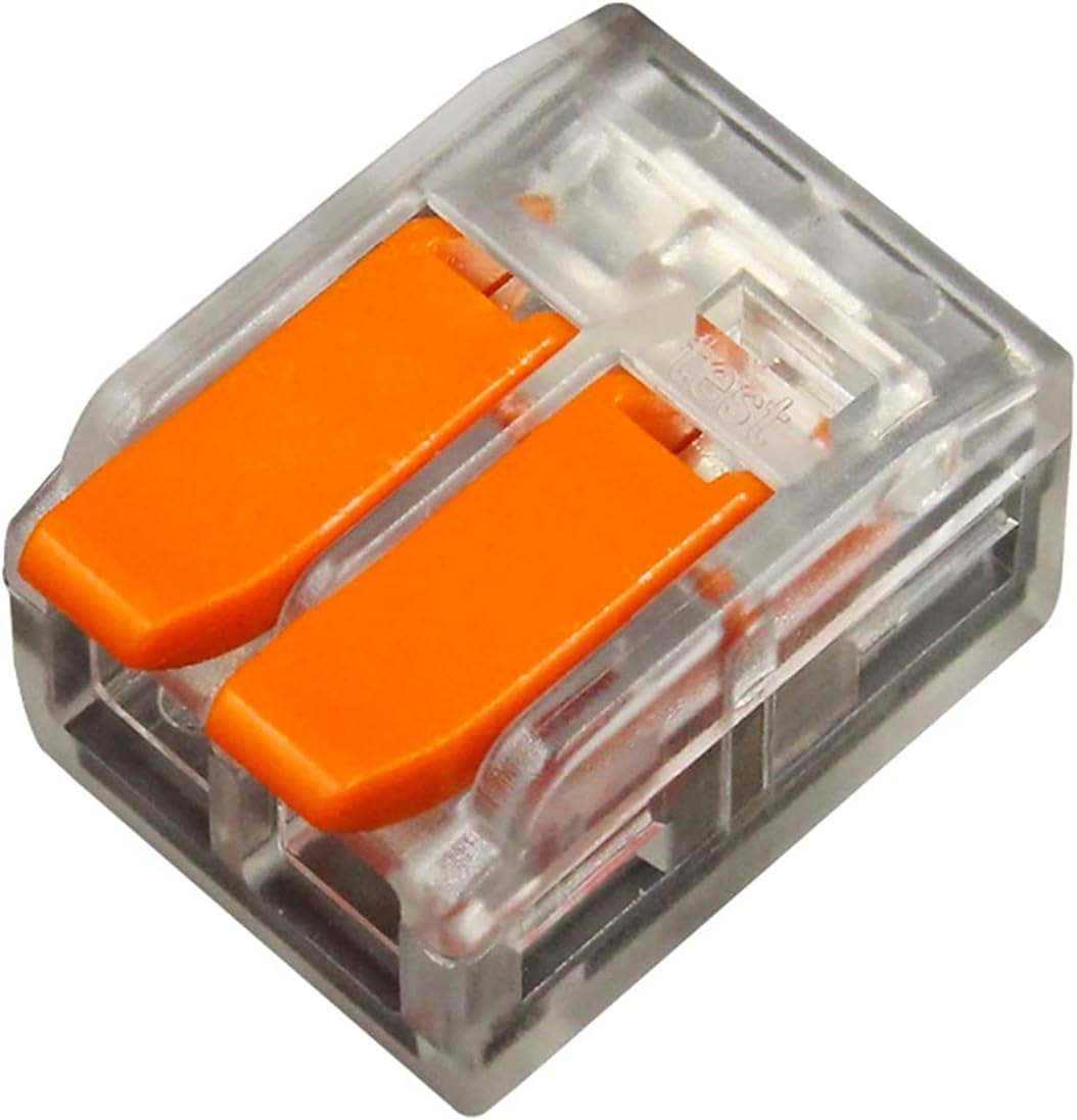 CLEARANCE - G-Pros 6mm lever connectors, 40A, 450 V, clear shell, with test port