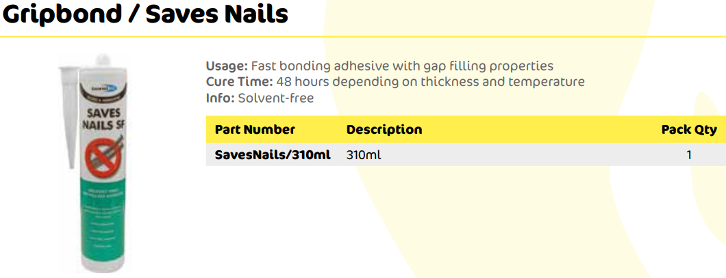 Gripbond / Saves Nails 310ml