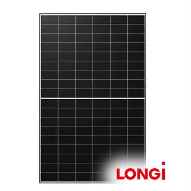 LONGi 480W LR7-54HVD HPBC 2.0 N-Type Bifacial, Glass-Glass, Black Frame Panel