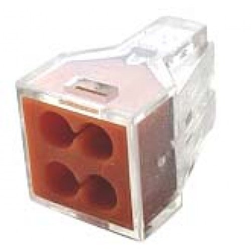 4 Conductor Push In Clear Connectors For Solid And Stranded Wires Re U 4 conductor push in clear connectors for solid and stranded wires re u