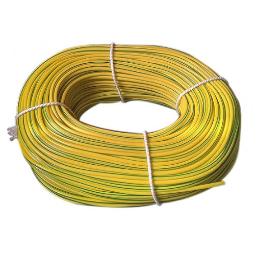 2 mm dia. Non-Shrinking cable sleeving - GREEN/YELLOW- 100 m