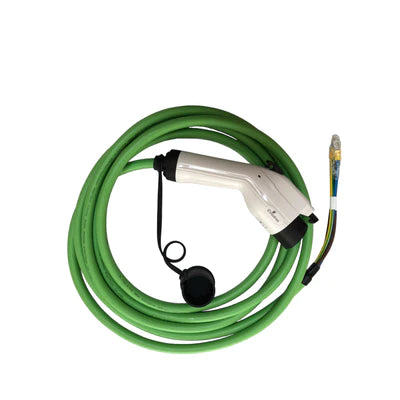 Type 1 Tethered EV Cable | 32 amp | Green or Black | 5, 10 or 15 metres | Single Phase