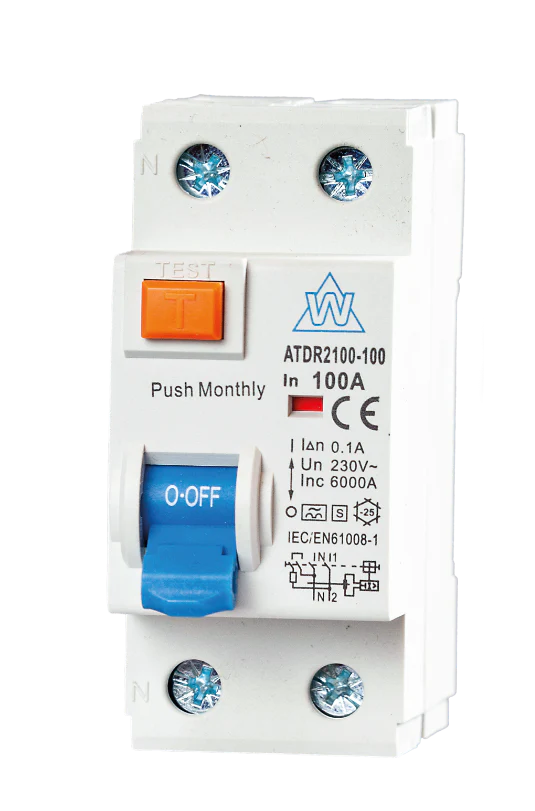 2 pole Type-A 63A/80A 100MA TIME DELAY RCD