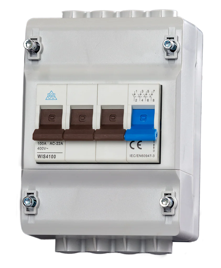 4 POLE METER ISOLATOR WITH MAIN SWITCH