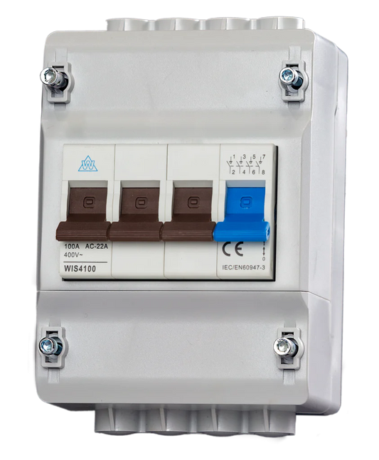 4 POLE METER ISOLATOR WITH MAIN SWITCH