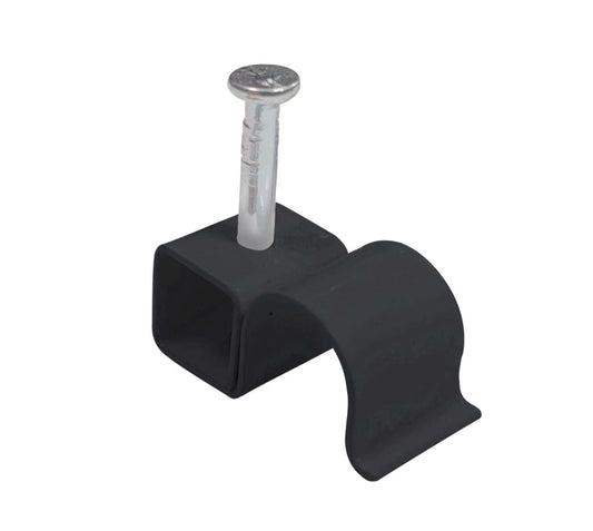 ROUND METAL CABLE CLIPS 8.75MM - BLACK/RED/WHITE