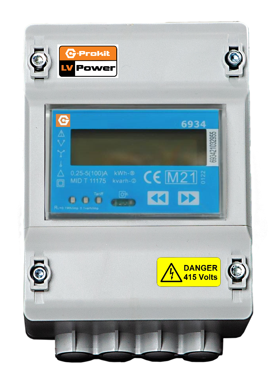 100A Bi-Directional Three-phase compact check meter, Modbus