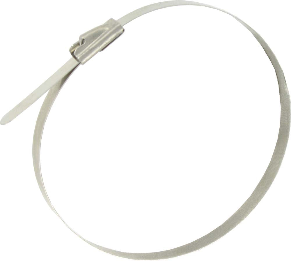 Stainless Steel ball-lock type cable tie 4.6mm wide x 100mm/150/200/300/360/520 - 100 per pack