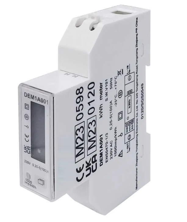 100A Single Phase MID Certified kWh Meter DEM1A001 - MID approved
