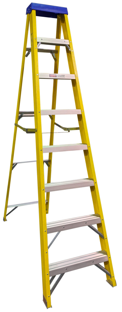 Fibre Glass Step Ladder 8 tread ( 7 usable steps plus tray )