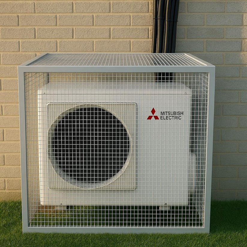 Solar Cage - Steel Mesh Guard Cage for Heat Pumps, Solar Batteries, In ...