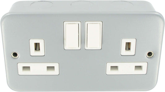 2G 13A SOCKET D.P Metal Clad Socket