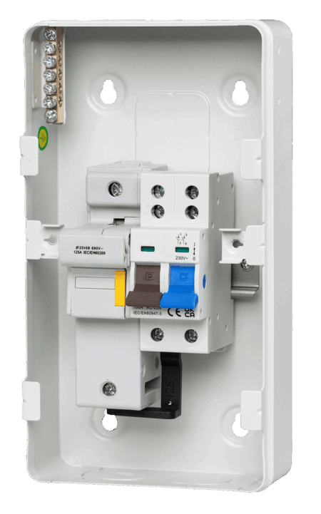 G-Prokit 100A SP+N Metal Switch Fuse - GP-MSF-3FW