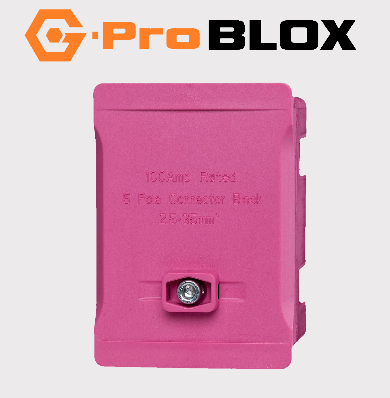 G-Pro Blox 5-Way 100A lockable single pole terminal block