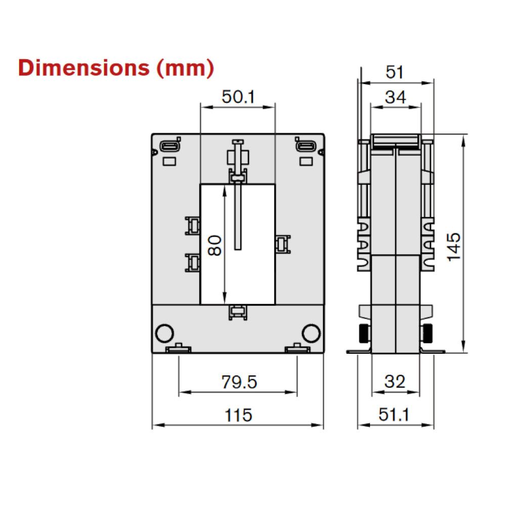 Rayleigh 800A Split Core Current Transformer - RI-CTS058