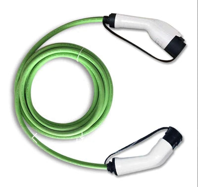 Type 1 EV Charging Cable | 16amp 3.6kW | Green or Black | 5 metres | Single Phase