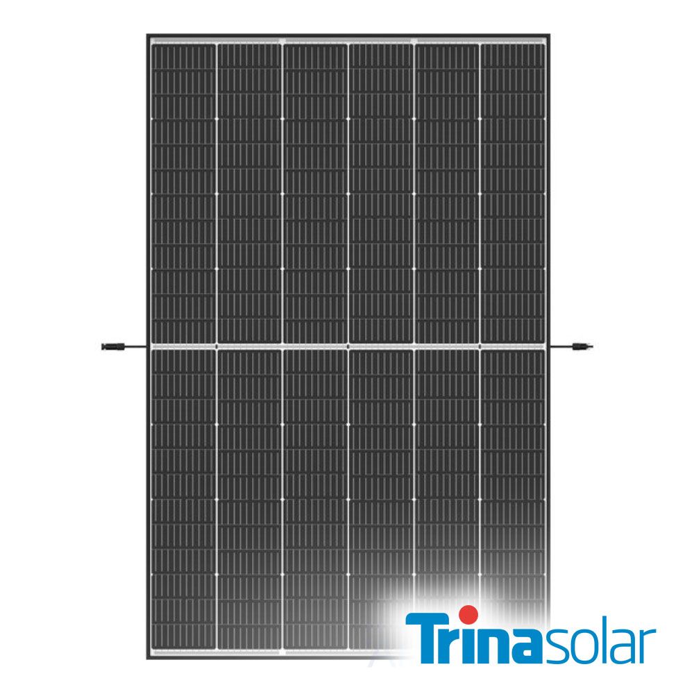 Trina Solar 450W Vertex S+ N-Type TOPCon Monofacial, Dual Glass, Black Frame