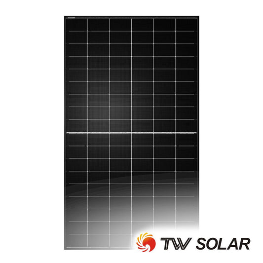 Tongwei Solar 500W N-Type Bifacial Dual Glass, Black Frame