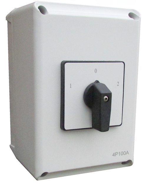 ESR 100a 4 Pole IP65 Surface Mounted Changeover Switch – SCO100-4P